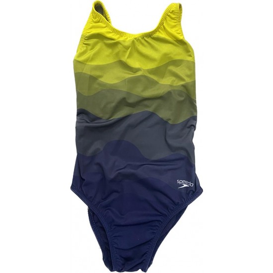 MAIÔ SPEEDO JUNIOR NEW OPEN WAVE - AMARELO